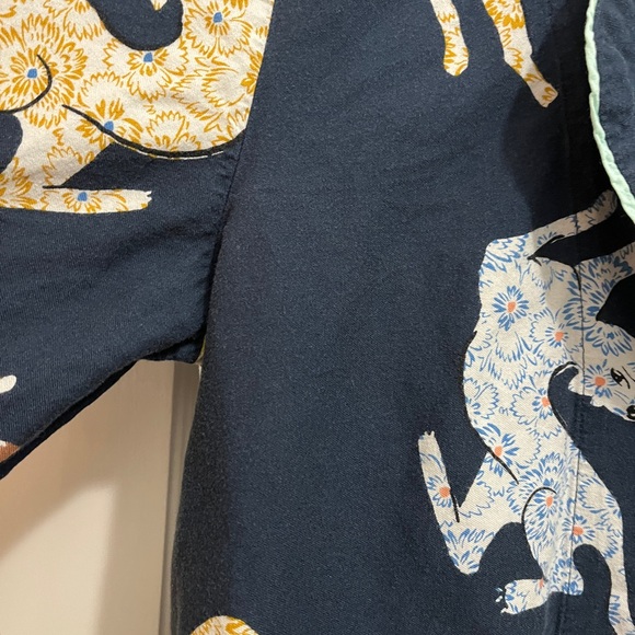 Anthropologie Leopard Print Flannel Pajama Set, W’s size Small/Medium - Picture 9 of 15